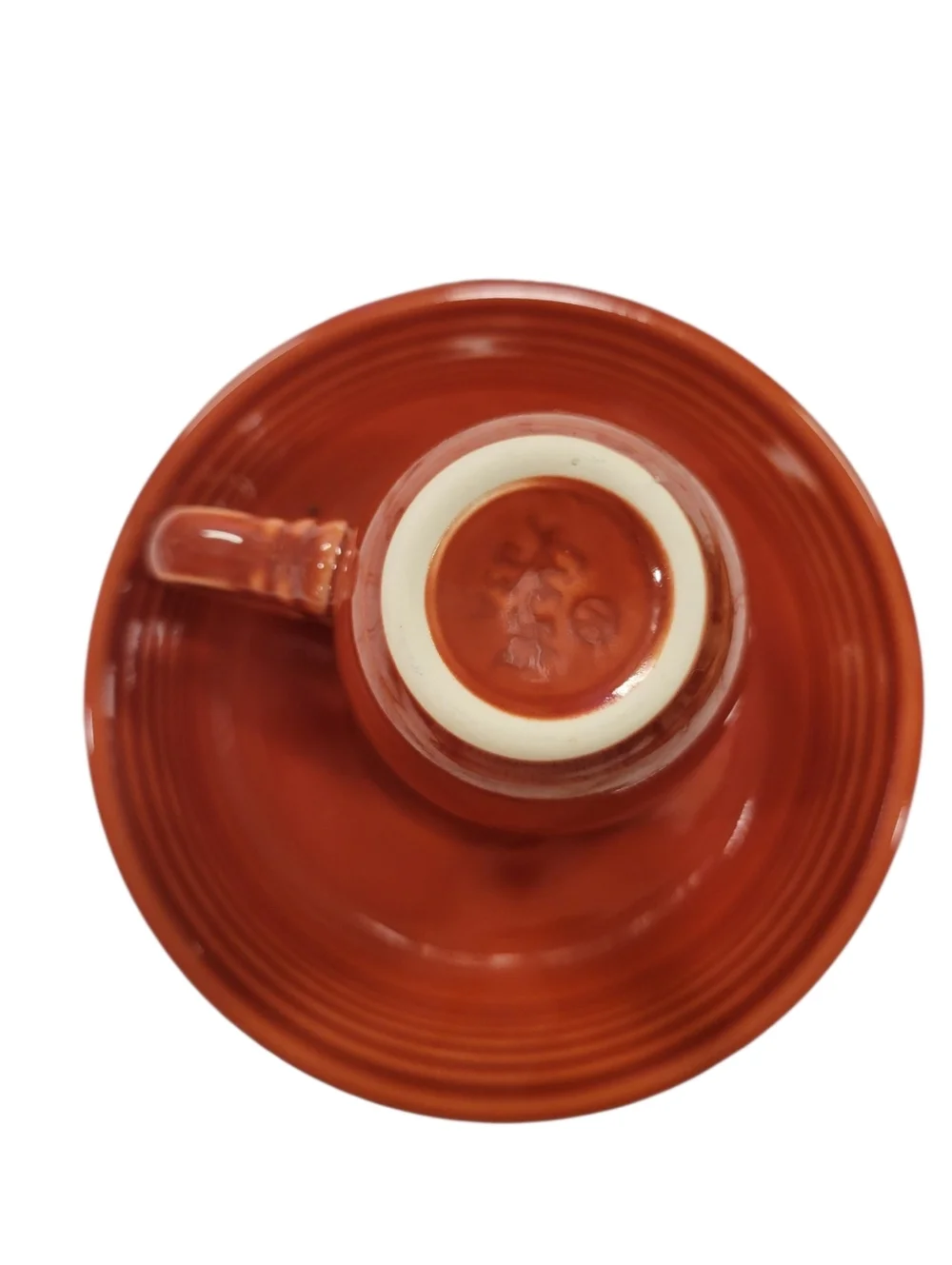 Fiesta® Paprika Demitasse Cup & Saucer Set Espresso Fiestaware HLC USA Retired